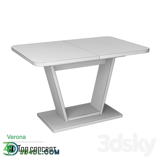 Dining table Vector 120 40 3D Models