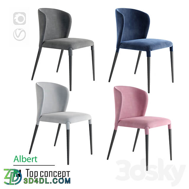 Chair Albert 3D Models