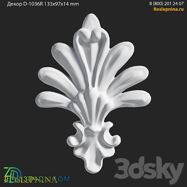 Decor D 1036R from RosLepnina.ru 3D Models