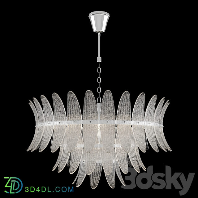 NEWPORT 8821 C Chandelier Chrome Pendant light 3D Models