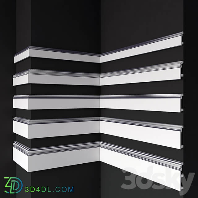 Floor plinth bello deco P1 P5 3D Models