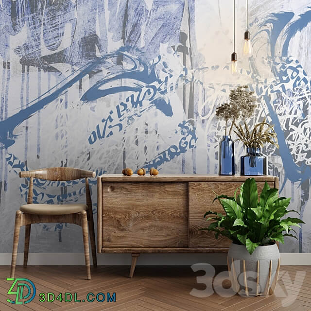 Designer wallpapers THE SECRET LANGUAGE pack 1 3D Models