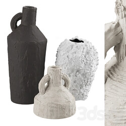 Artisan clay vases 3D Models 
