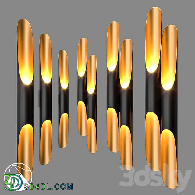 LampsShop.com B4072 Sconce Postmodern Long 3D Models