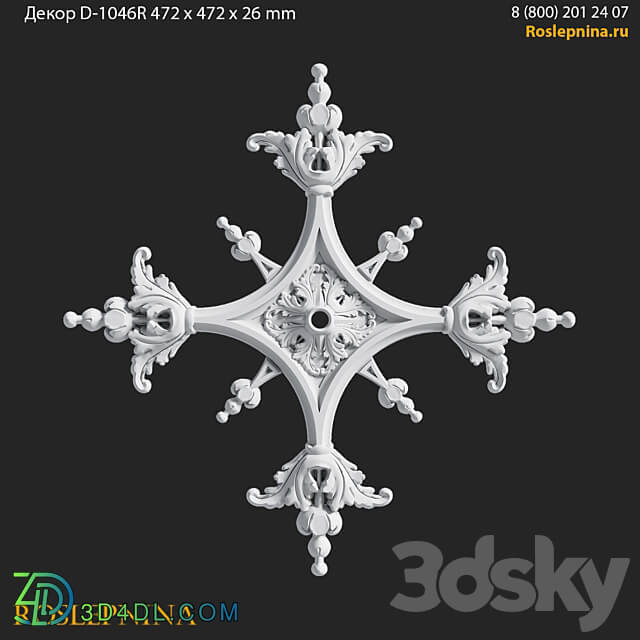 Decor D 1046R from RosLepnina.ru 3D Models
