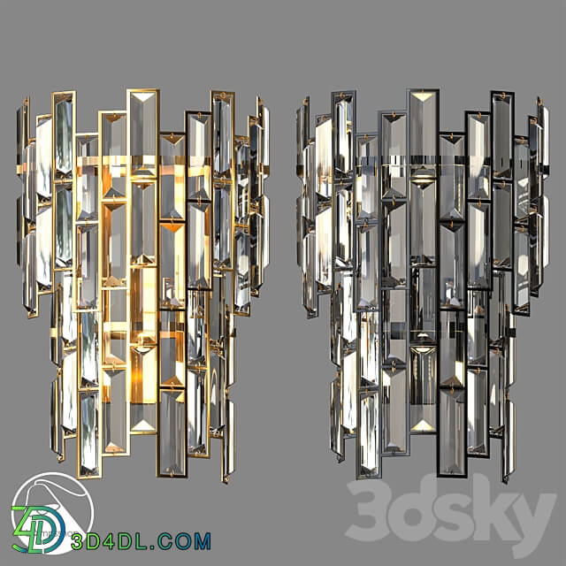 LampsShop.com B4107 Sconce Rhinestone C 3D Models