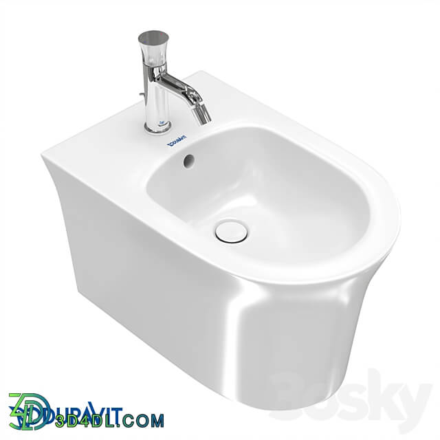 OM Duravit White Tulip Hanging Bidet 229315 3D Models