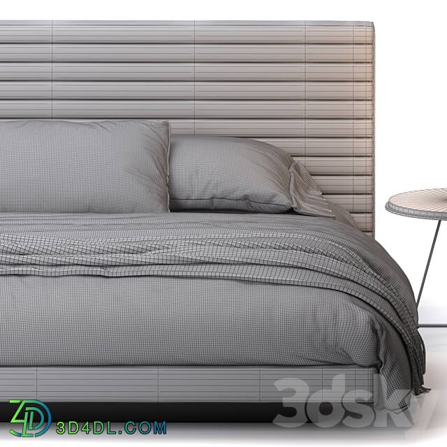 Roger bed by Minotti Bed 3D Models