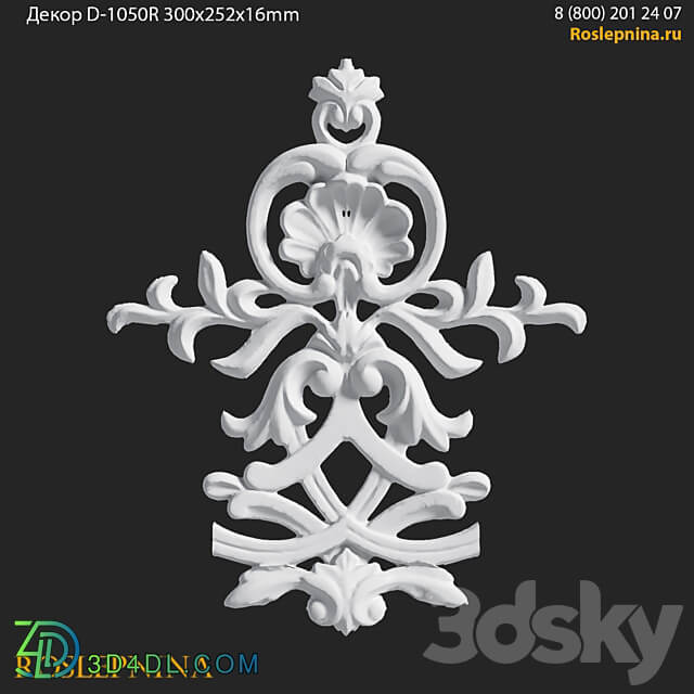 Decor D 1050R from RosLepnina.ru 3D Models