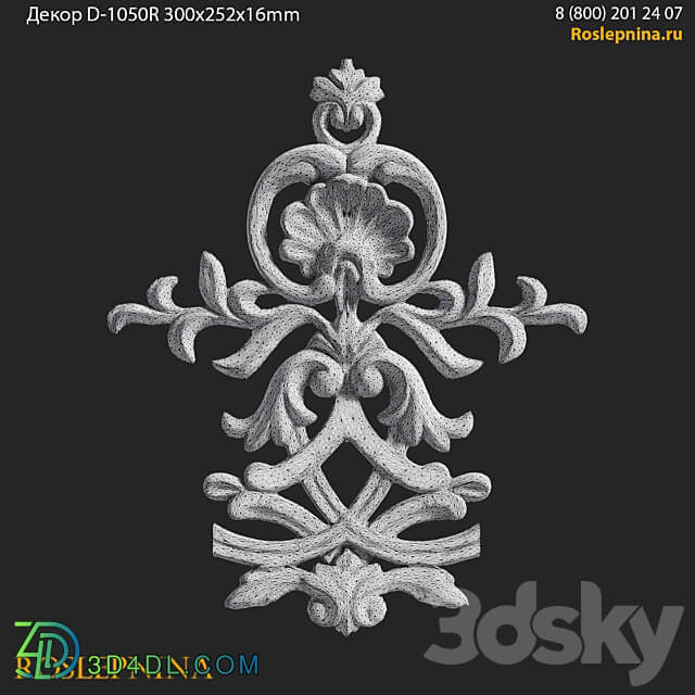 Decor D 1050R from RosLepnina.ru 3D Models