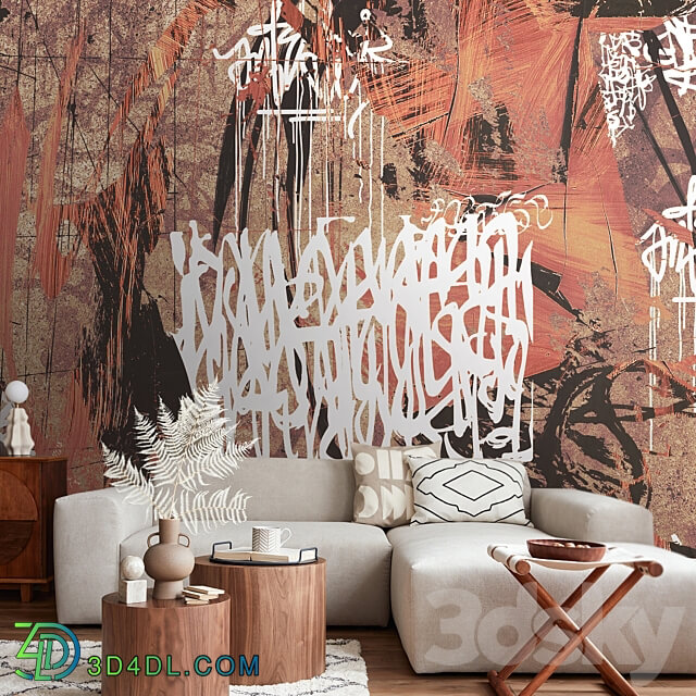 Designer wallpapers THE SECRET LANGUAGE pack 2 3D Models