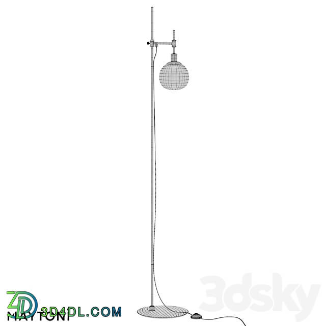 Floor lamp floor lamp MOD221 FL 01 G 3D Models