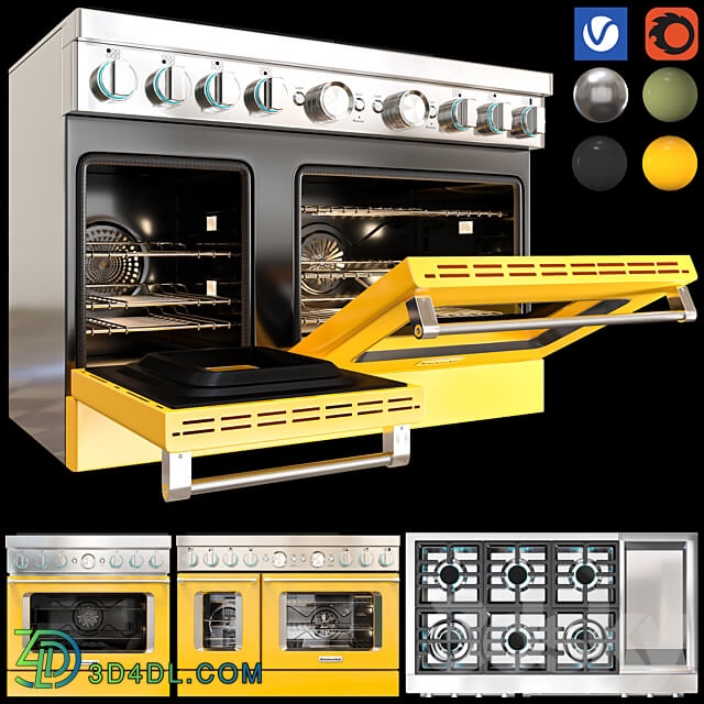 kitchenaid ranges 3D Models