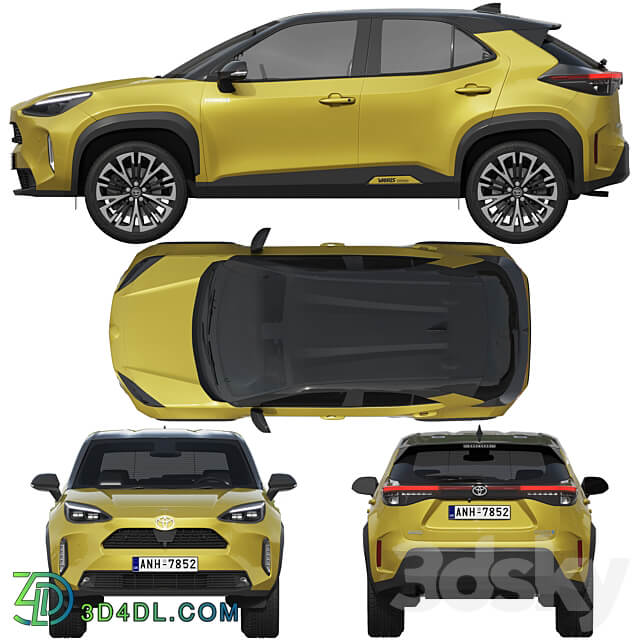 Toyota Yaris Cross 3D Models