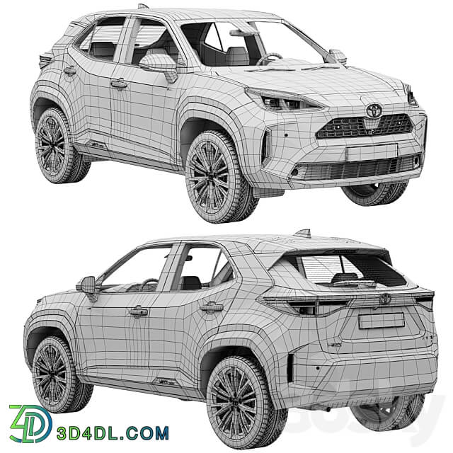 Toyota Yaris Cross 3D Models