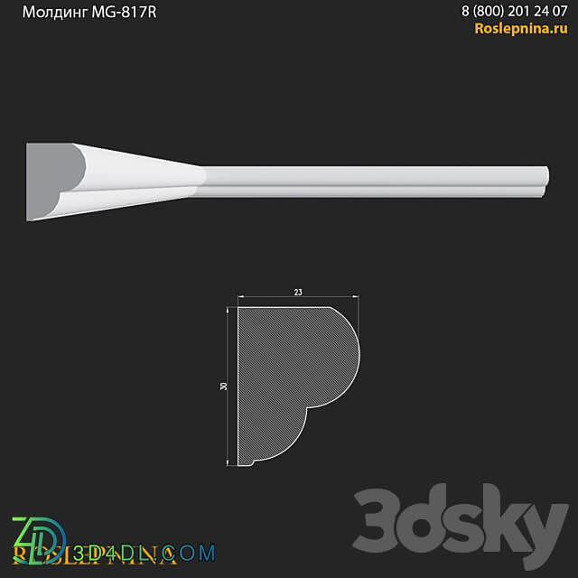 Molding MG 817R from RosLepnina 3D Models