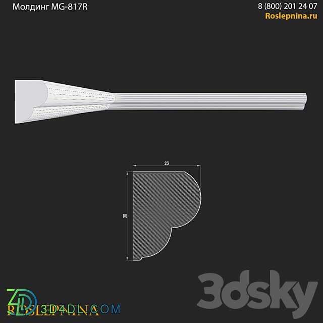 Molding MG 817R from RosLepnina 3D Models