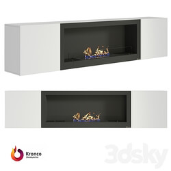 Cabinet with biofireplace Kronco Nord 3D Models 