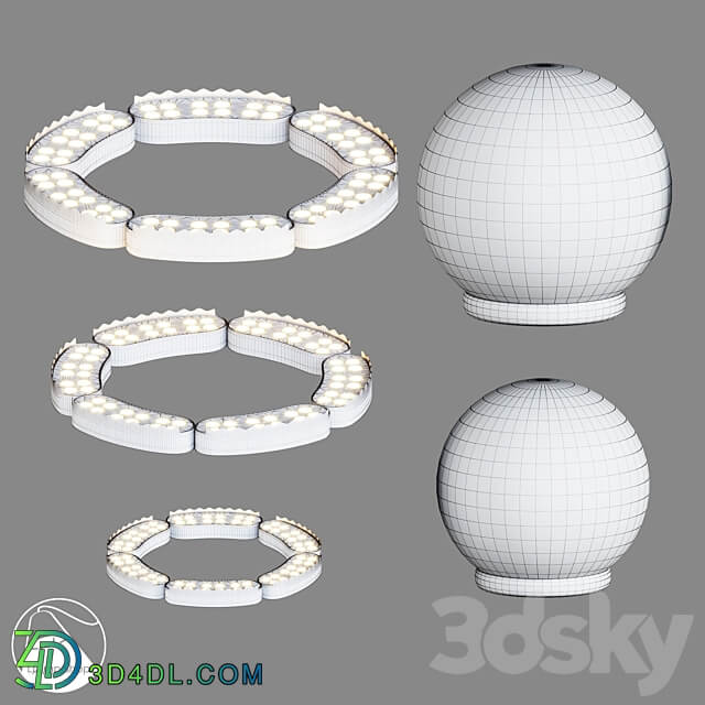 LampsShop.com UL7018 UL7044 Street Light 3D Models