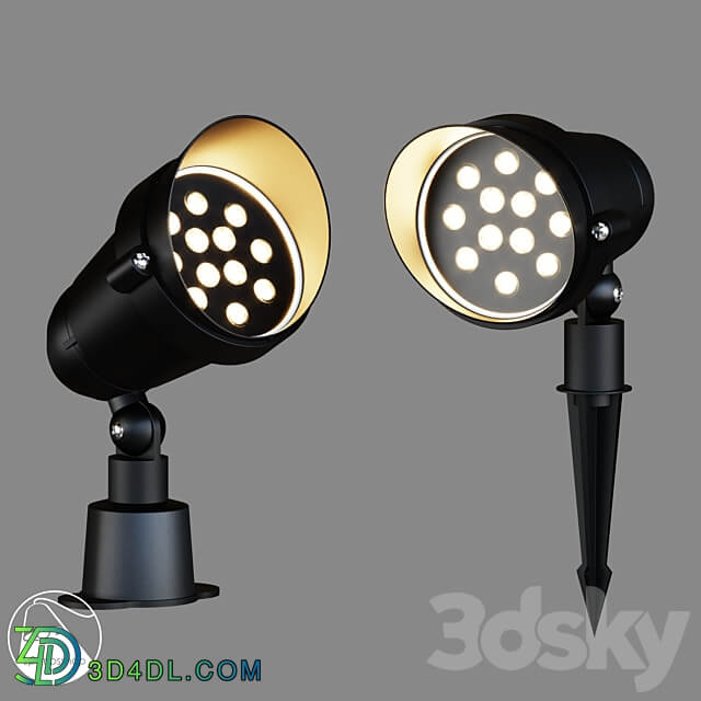 LampsShop.com UL7032 UL7033 Street Light 3D Models