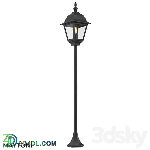 Street lamp pole O003FL 01B 3D Models