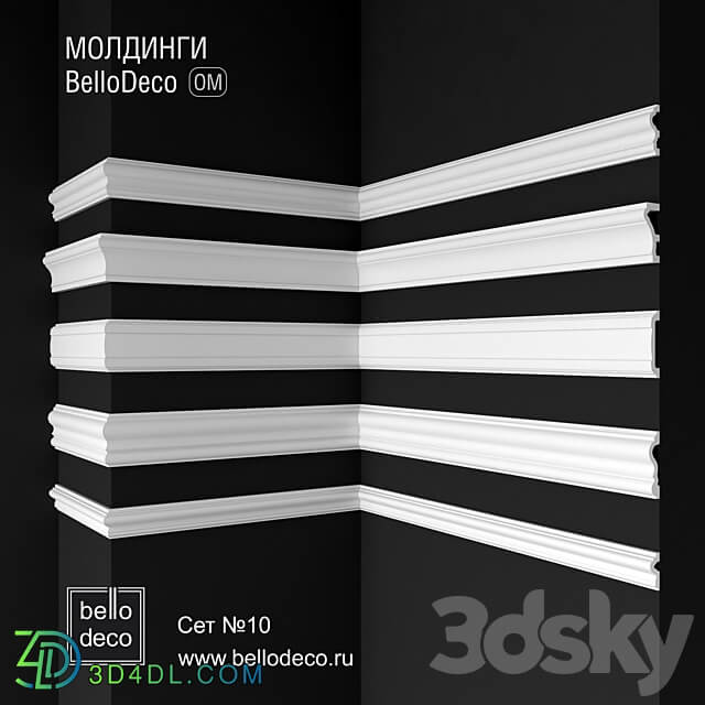 Moldings Bello Deco M6 M10 3D Models