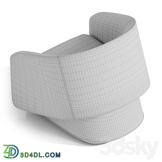 ROUND armchair bino home 3D Models
