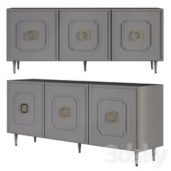 OM Cabinet LOLY 3 doors JOMEHOME Sideboard Chest of drawer 3D Models 