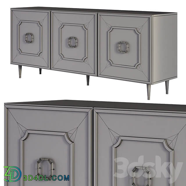 OM Cabinet LOLY 3 doors JOMEHOME Sideboard Chest of drawer 3D Models