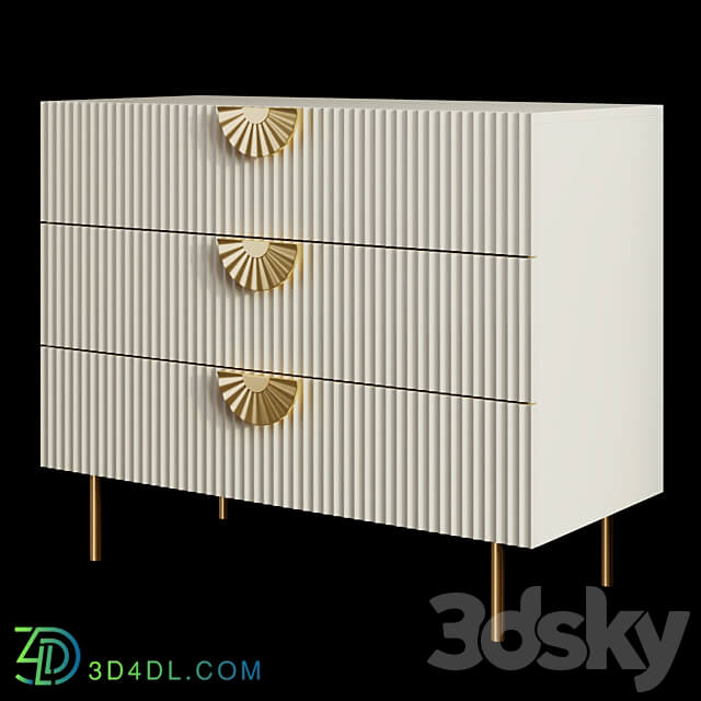 OM Chest of drawers RADIA 3 drawers JOMEHOME Sideboard Chest of drawer 3D Models