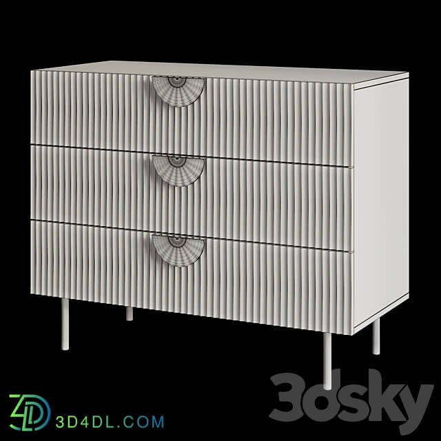 OM Chest of drawers RADIA 3 drawers JOMEHOME Sideboard Chest of drawer 3D Models