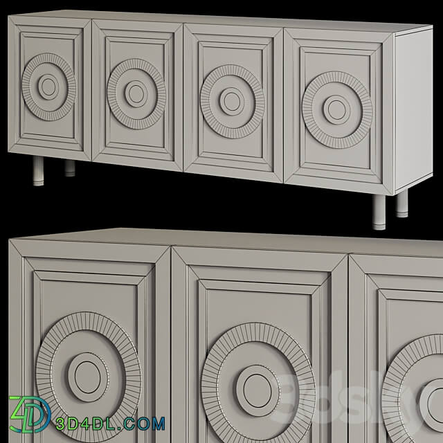 OM Bedside table BRISTOL JOMEHOME Sideboard Chest of drawer 3D Models