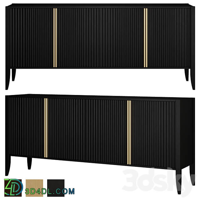 OM Bedside table SANDERS high JOMEHOME Sideboard Chest of drawer 3D Models