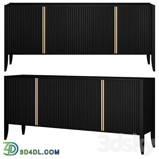 OM Bedside table SANDERS high JOMEHOME Sideboard Chest of drawer 3D Models