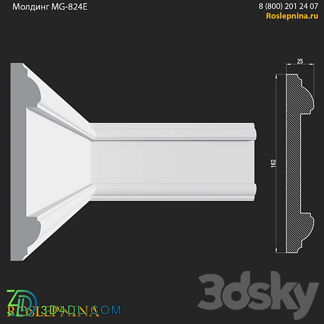 Molding MG 824E from RosLepnina 3D Models