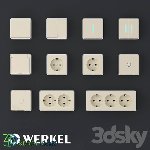 Overhead sockets and switches Gallant Werkel Miscellaneous 3D Models