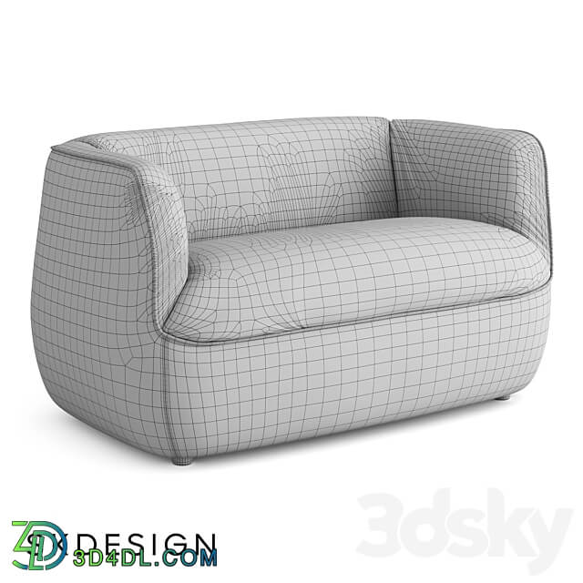 Sofa Spin 130cm 3D Models