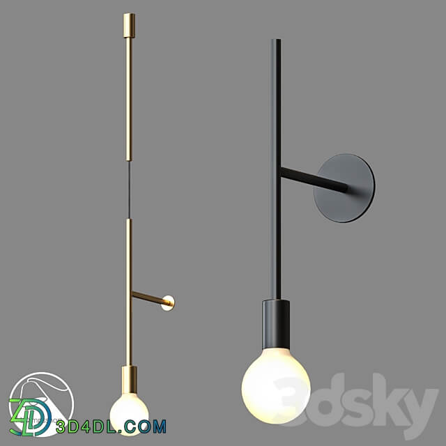 LampsShop.com B4206 Sconce Conciseness 3D Models