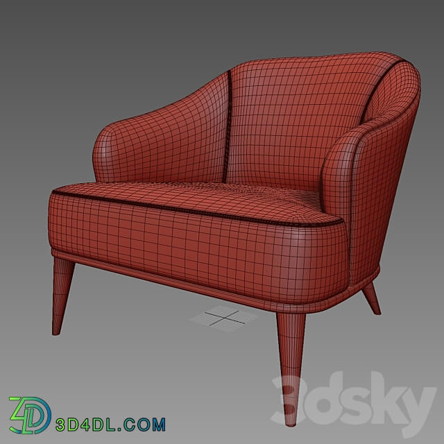 Armchair BEND by MdeHouse OM 3D Models