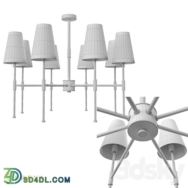 Chandelier FR5196PL 08CH Pendant light 3D Models