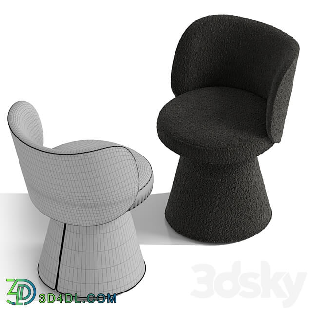 ROUND chair bino home 3D Models