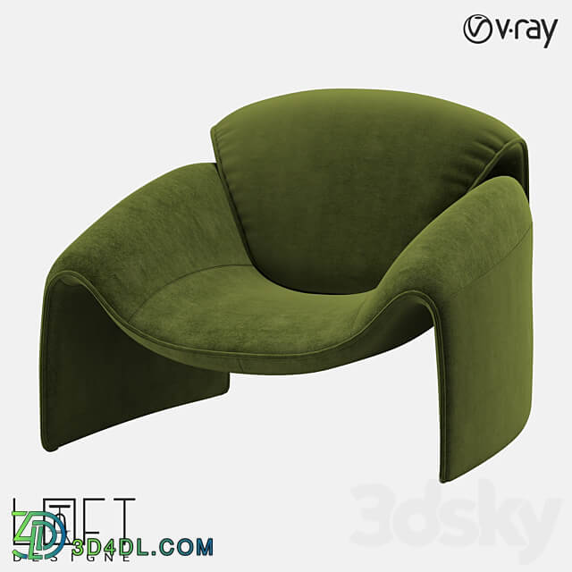 Armchair LoftDesigne 2883 model 3D Models