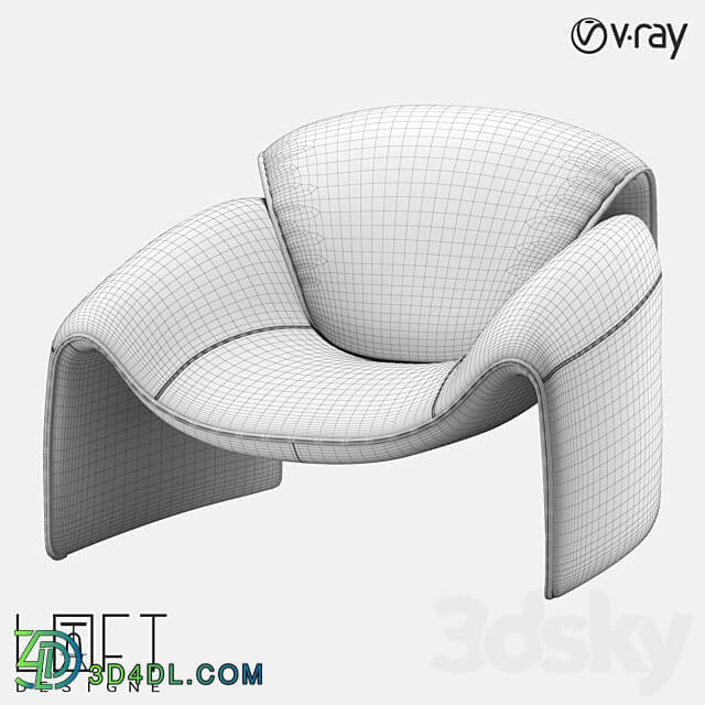 Armchair LoftDesigne 2883 model 3D Models