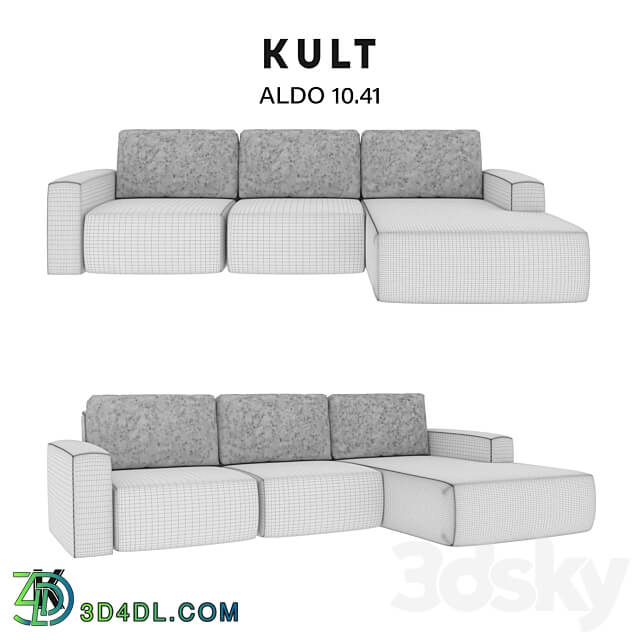 OM KULT HOME corner sofa ALDO 10.41 3D Models