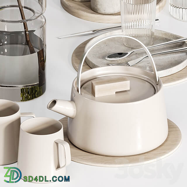 Kitchen tableware 017 3D Models