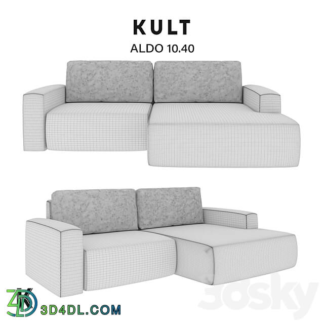 OM KULT HOME corner sofa ALDO 10.40 3D Models