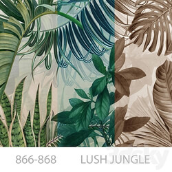 Wallpapers Lush jungle Designer wallpapers Panels Photowall paper Frescoes 3D Models 