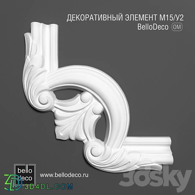 Decorative element M15 U2 3D Models