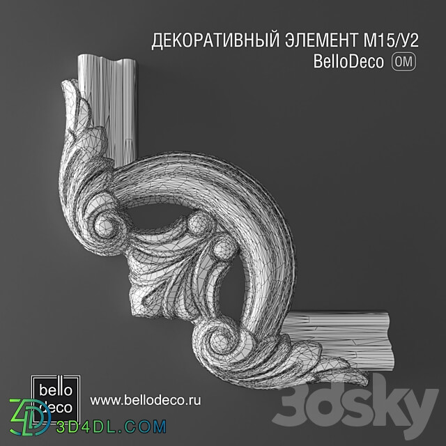 Decorative element M15 U2 3D Models
