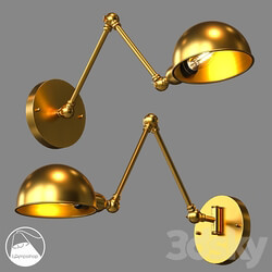 LampsShop.com B4217 Sconce Retro Gold 3D Models 